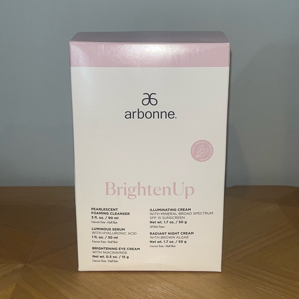 Arbonne BrightenUp Full Set, Brand New, Unopened in Box.